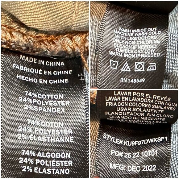 Kenneth Cole NWT Athletic Fit Slim Through Thigh 2 Way Stretch Denim Jeans - Picture 5 of 5